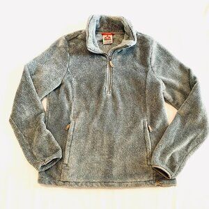 Gerry fleece pullover Medium grey quarter zip plush leisurewear outdoors